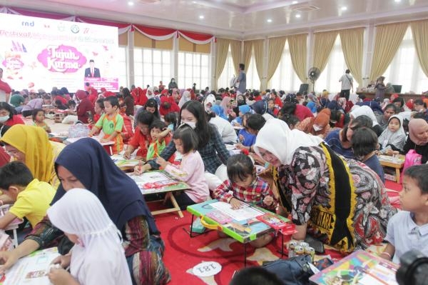 Meriahkan Hari Anak Nasional 2022, Bunda PAUD Sumut Buka Festival Menggambar dan Mewarnai